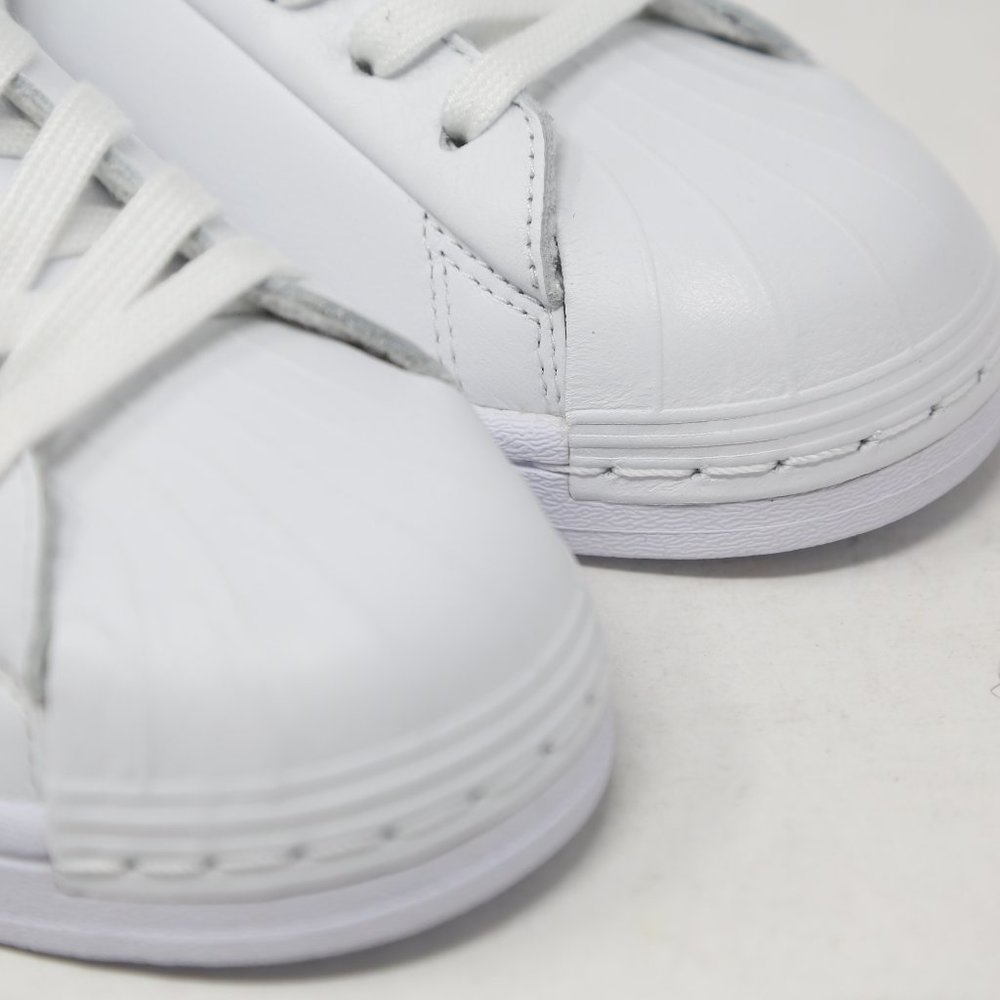 adidas Superstar Pure Luxe Premium White Sneaker FV3352 Gold Trainer Casual - Picture 6 of 11